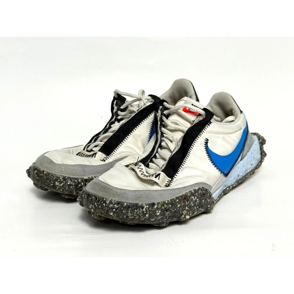 Nike Waffle Racer Crater Photon Dust Blue Womens Size 10 US Sneakers CT1983-100